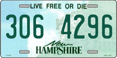 NH license plate 3064296