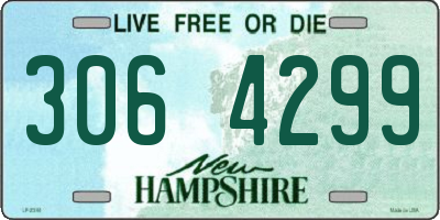 NH license plate 3064299