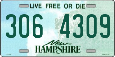 NH license plate 3064309