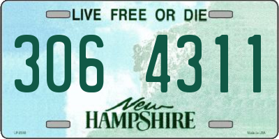 NH license plate 3064311