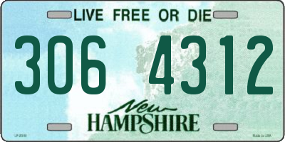 NH license plate 3064312