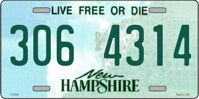 NH license plate 3064314