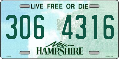 NH license plate 3064316