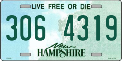 NH license plate 3064319