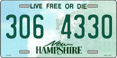 NH license plate 3064330
