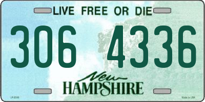 NH license plate 3064336
