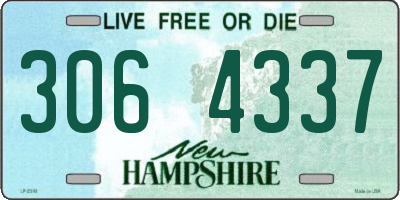 NH license plate 3064337