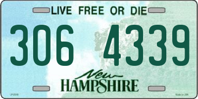 NH license plate 3064339