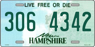 NH license plate 3064342