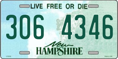 NH license plate 3064346