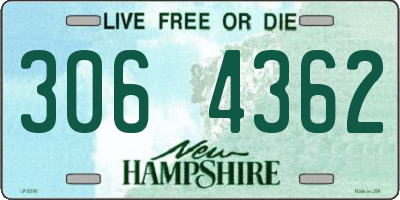 NH license plate 3064362