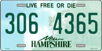 NH license plate 3064365