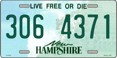 NH license plate 3064371