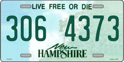 NH license plate 3064373