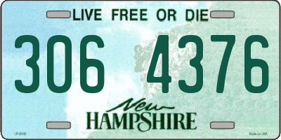 NH license plate 3064376