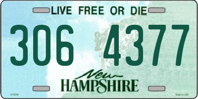 NH license plate 3064377