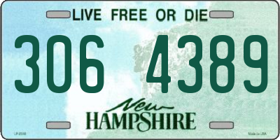 NH license plate 3064389