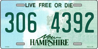 NH license plate 3064392