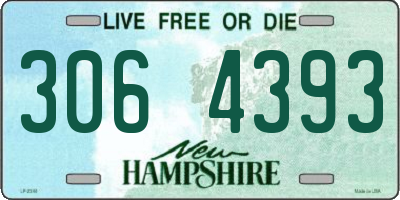NH license plate 3064393