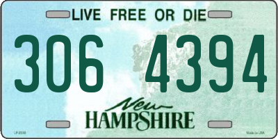NH license plate 3064394