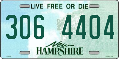 NH license plate 3064404