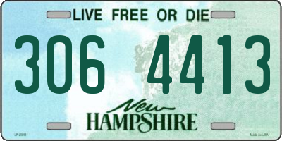 NH license plate 3064413