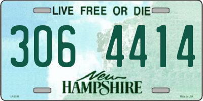 NH license plate 3064414