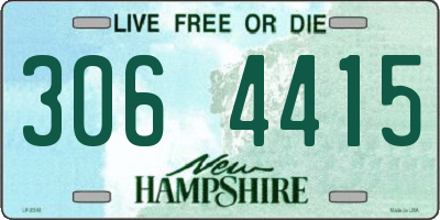 NH license plate 3064415