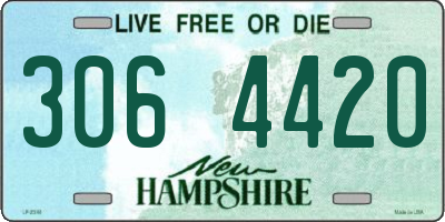 NH license plate 3064420