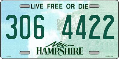 NH license plate 3064422
