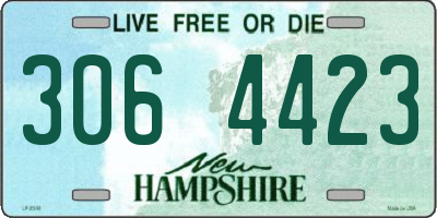NH license plate 3064423