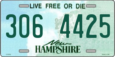 NH license plate 3064425