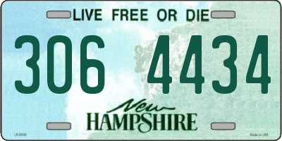 NH license plate 3064434
