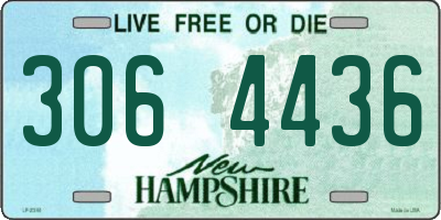 NH license plate 3064436