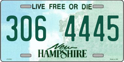 NH license plate 3064445