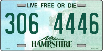 NH license plate 3064446