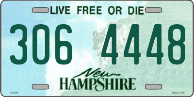 NH license plate 3064448