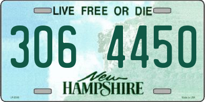 NH license plate 3064450