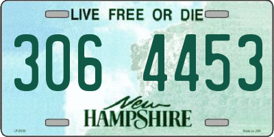 NH license plate 3064453