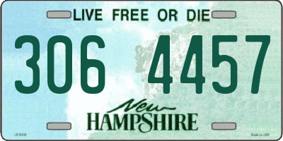 NH license plate 3064457