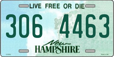 NH license plate 3064463