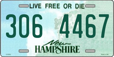 NH license plate 3064467