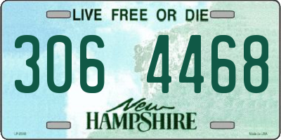 NH license plate 3064468