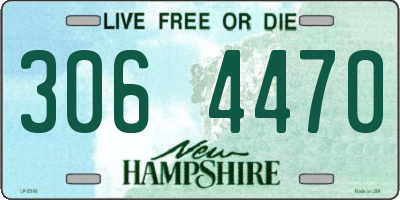 NH license plate 3064470