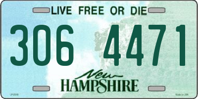 NH license plate 3064471