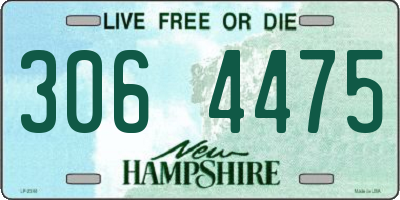 NH license plate 3064475