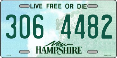 NH license plate 3064482