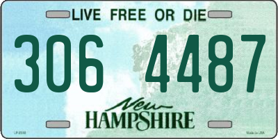 NH license plate 3064487