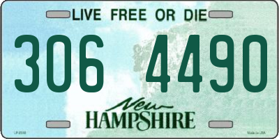 NH license plate 3064490