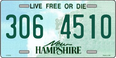 NH license plate 3064510